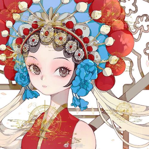 花旦动漫图片，小红书上的璀璨艺术瑰宝